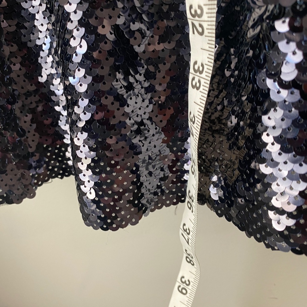 Free People Dance Til Dawn Black Sequined Mini Dress Size Small NWT (runs big) - Picture 7 of 10